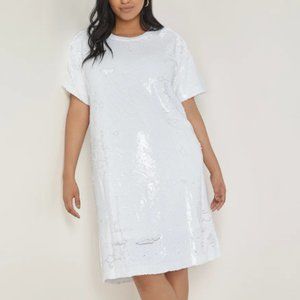 Sequin Shift Dress